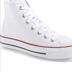 White high top converse !!